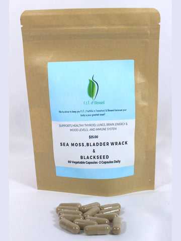 Sea Moss, BladderWrack, Blackseed & Burdock